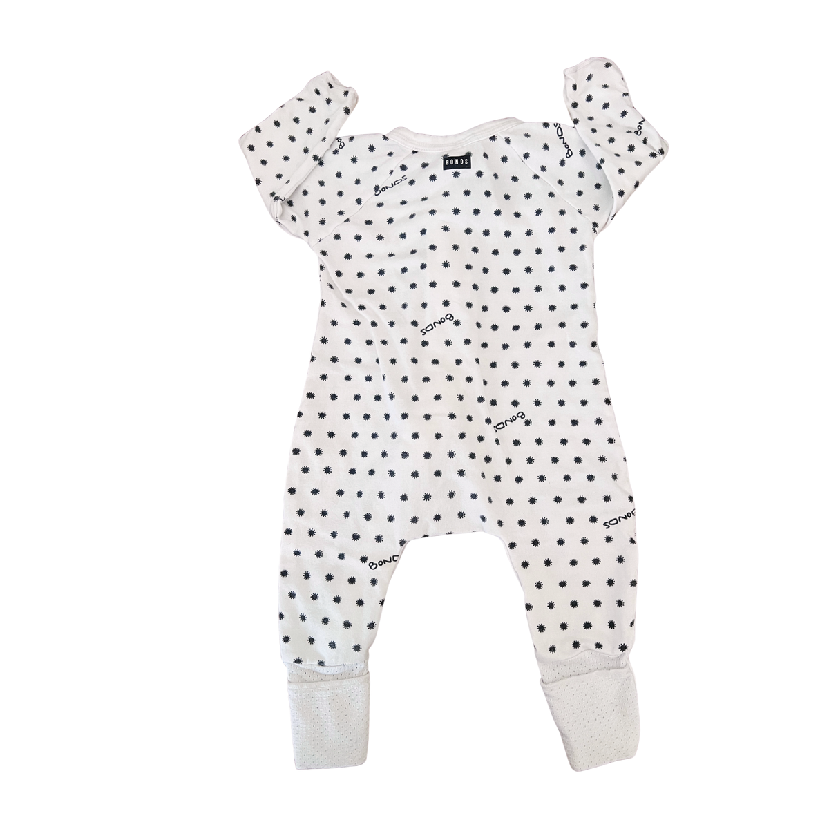 Bonds Sunshine Baby White Wondercool Zip Wondersuit - size 0000