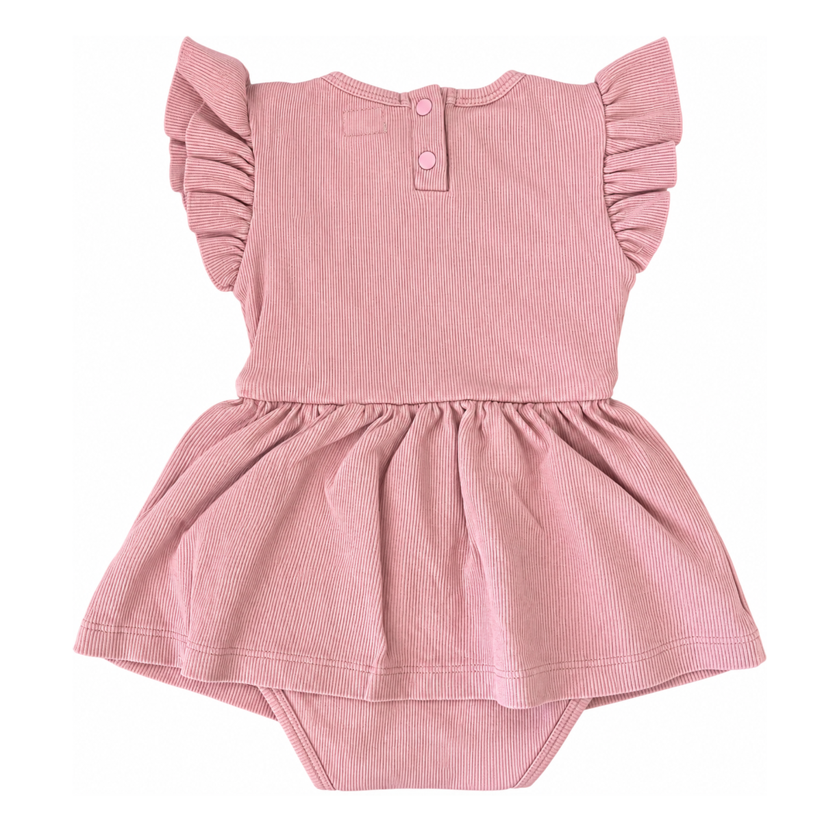 Snuggle Hunny Rose Short Sleeve Organic Dress - size 1