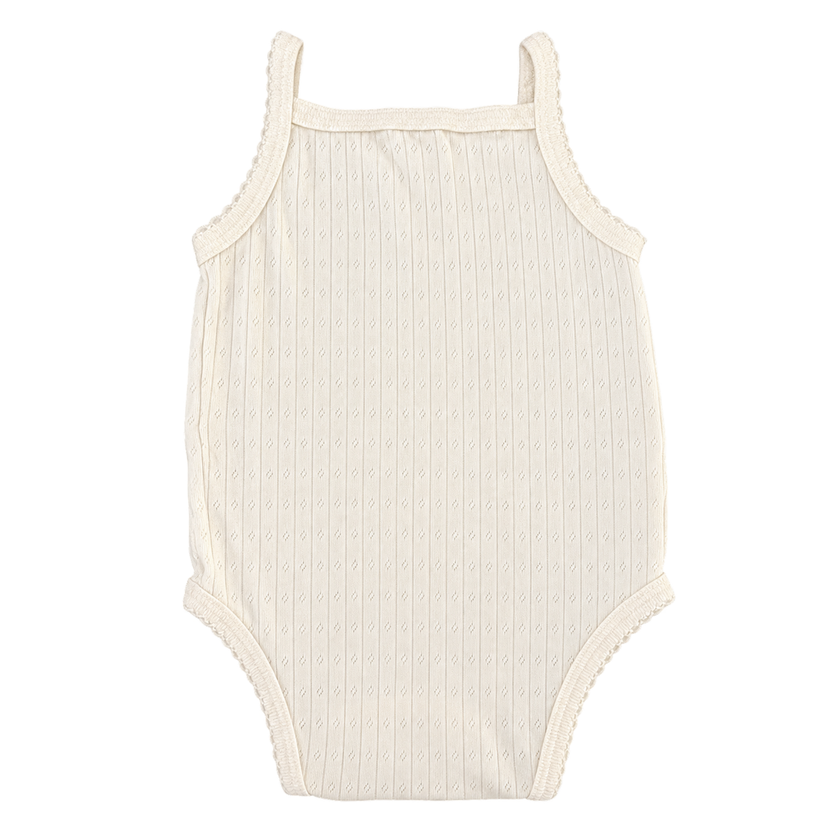 Jamie Kay Cream Pointelle Singlet Bodysuit - size 0