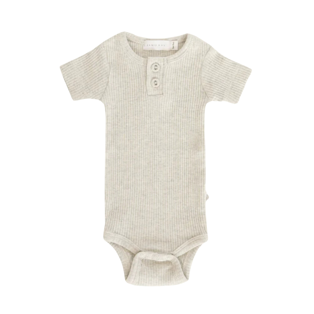 Jamie Kay ribbed tee bodysuit in oatmeal marle - size 0 image 0
