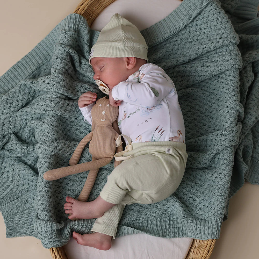 Snuggle Hunny honeydew organic pants - size 000 image 3
