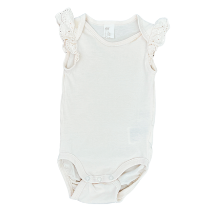 H+M 2pk ruffle sleeve bodysuit - 1 image 3