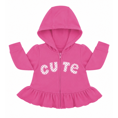 Sprout cute pink hoodie - size 00 image 0