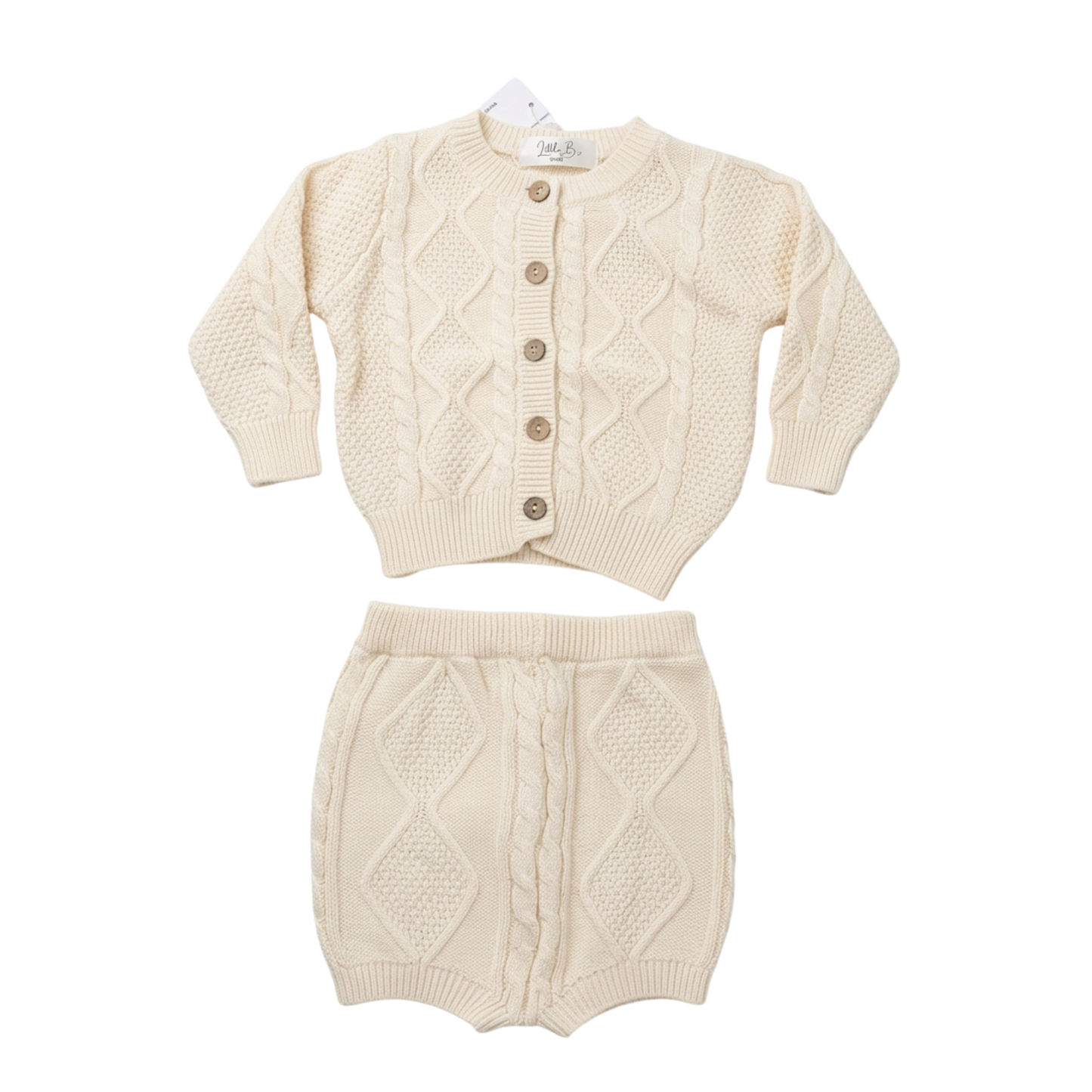 Little B's Baby Boutique cream cardigan set - size 0 image 0