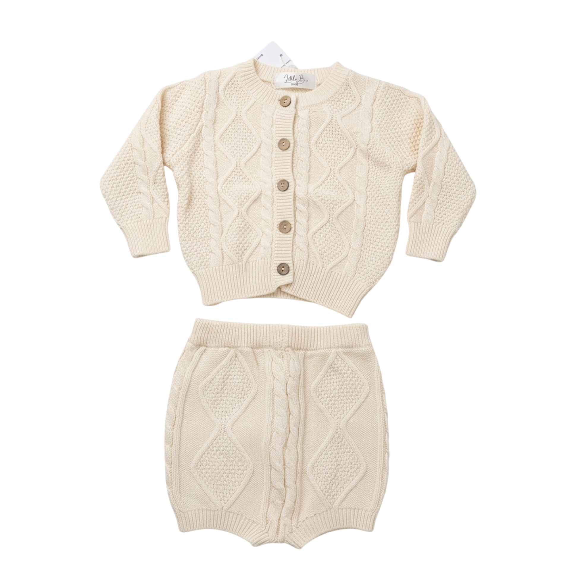 Little B's Baby Boutique cream cardigan set - size 0 image 0