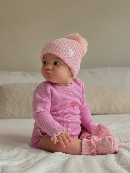 Ziggy Lou dahlia beanie - size 0-3 months image 1