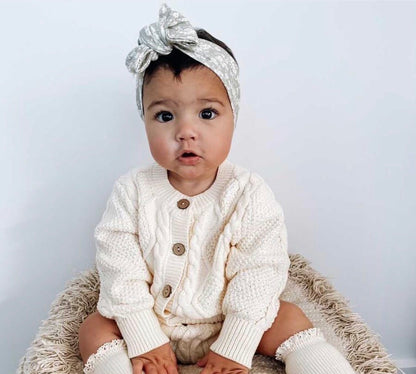 Little B's Baby Boutique cream cardigan set - size 0 image 1