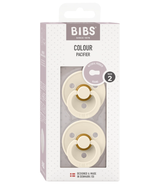 BIBS round dummy 2pk - Ivory image 2