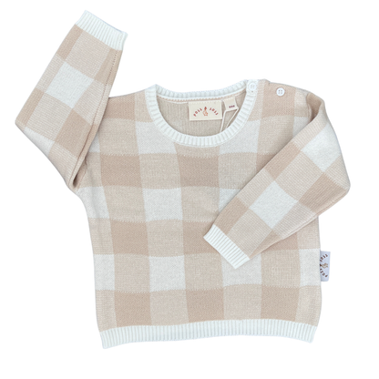 Poss and Soss gingham knit jumper - size 000 image 0