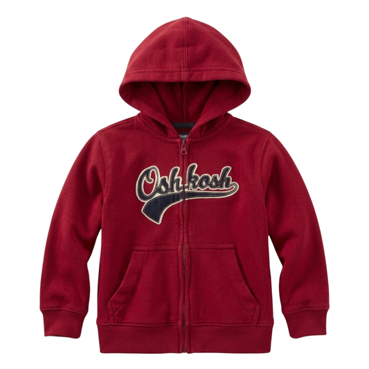 OshKosh B'Gosh zip logo hoodie - size 4 image 0