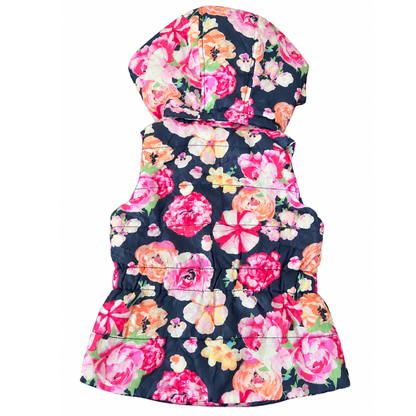 Jack & Milly Floral Puffer Vest  - size 3