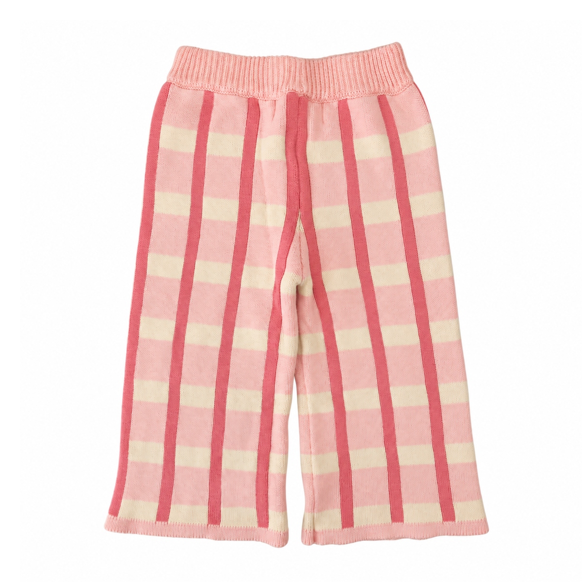 By Gee Peony Check Knit Pants - size 3