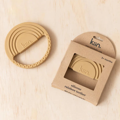 Kiin Silicone Rainbow Teether - Tan image 0