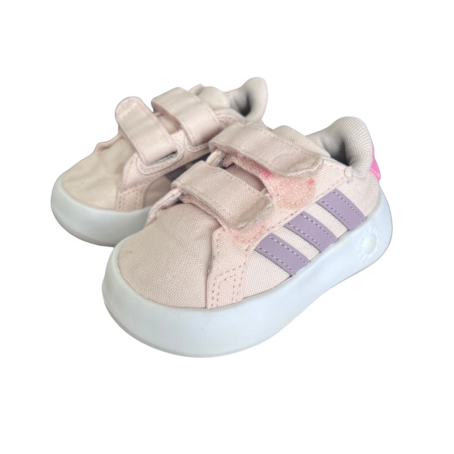 Adidas grand court 2.0 sneakers in pink - size EU 20/UK 4 (0-12 months) image 0