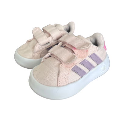 Adidas grand court 2.0 sneakers in pink - size EU 20/UK 4 (0-12 months) image 0