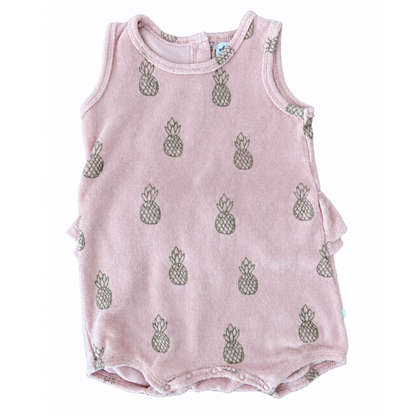 Wilson and Frenchy Pineapple terry playsuit- size 1