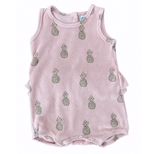 Wilson and Frenchy Pineapple terry playsuit- size 1