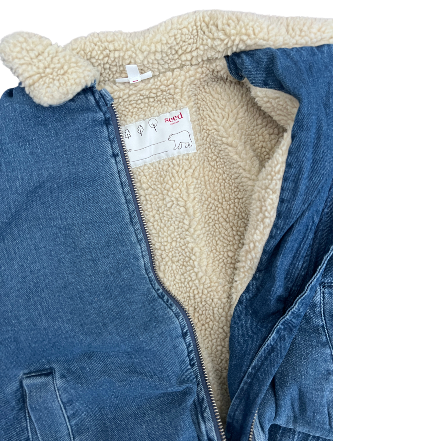 Seed Heritage denim bomber jacket - size 3