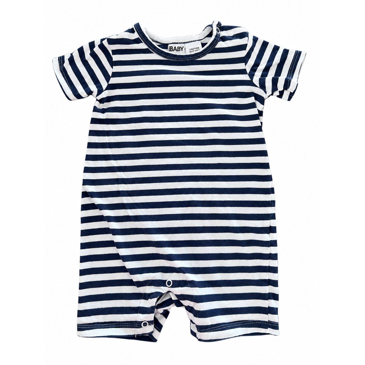 Cotton On Baby 2pk Stripe Rompers - size 0