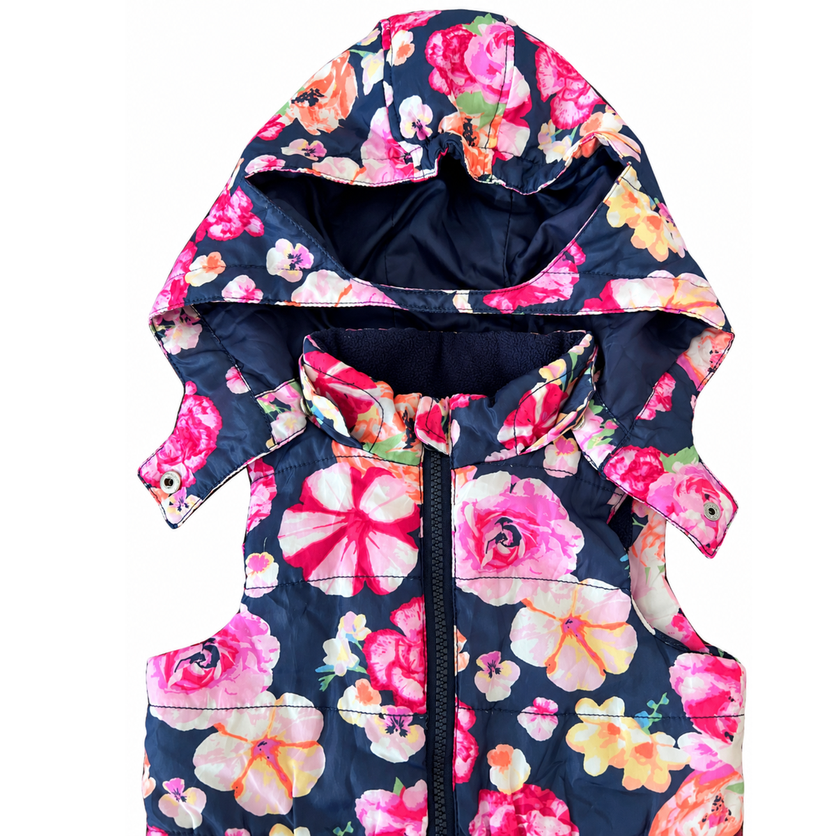 Jack & Milly Floral Puffer Vest  - size 3