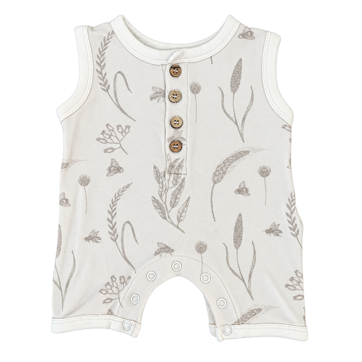 Aster & Oak Henley Romper - size 000