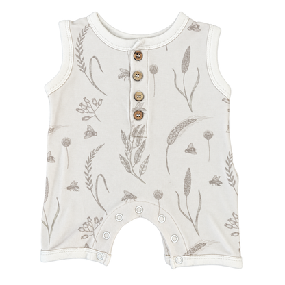 Aster & Oak Henley Romper - size 000