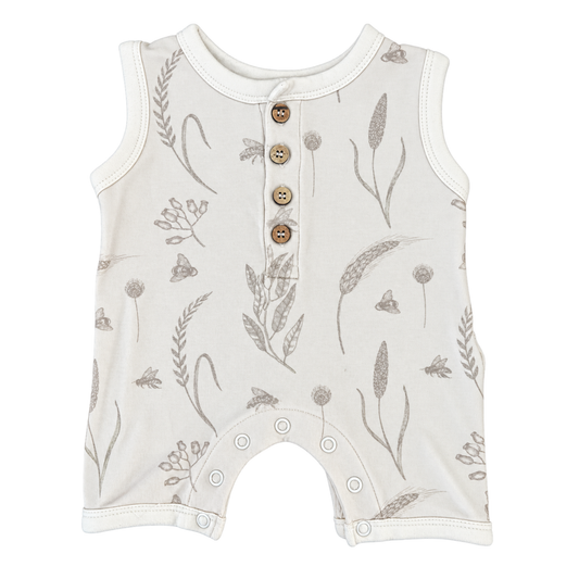 Aster & Oak Henley Romper - size 000