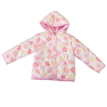 Sprout Floral Quilted Puffer Jacket - size 2