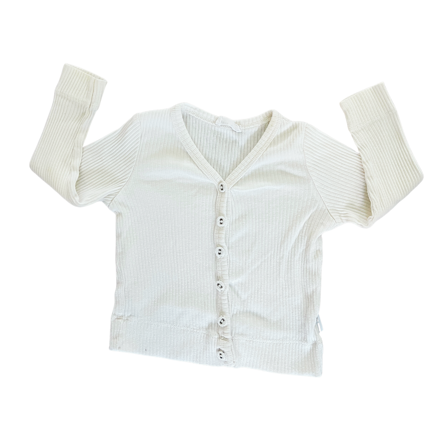 Jamie Kay Rib modal cardigan in milk - size 0