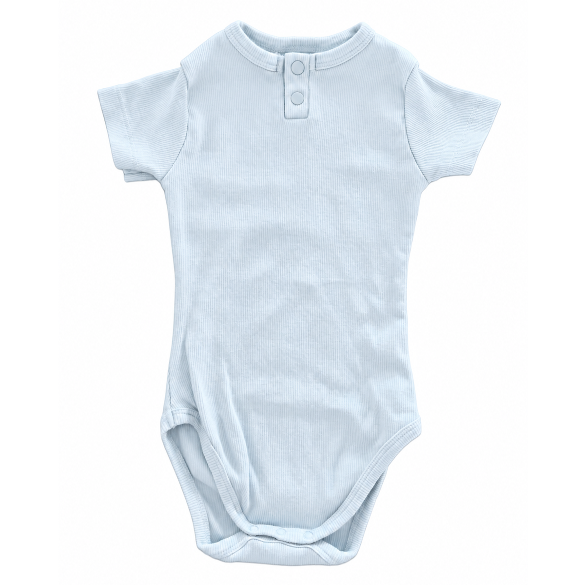 Snuggle Hunny Baby Blue Short Sleeve Bodysuit - size 1