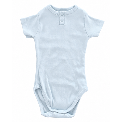 Snuggle Hunny Baby Blue Short Sleeve Bodysuit - size 1
