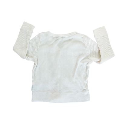 Jamie Kay Rib modal cardigan in milk - size 0