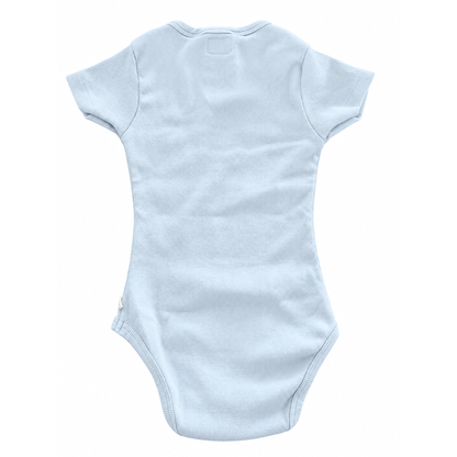Snuggle Hunny Baby Blue Short Sleeve Bodysuit - size 1