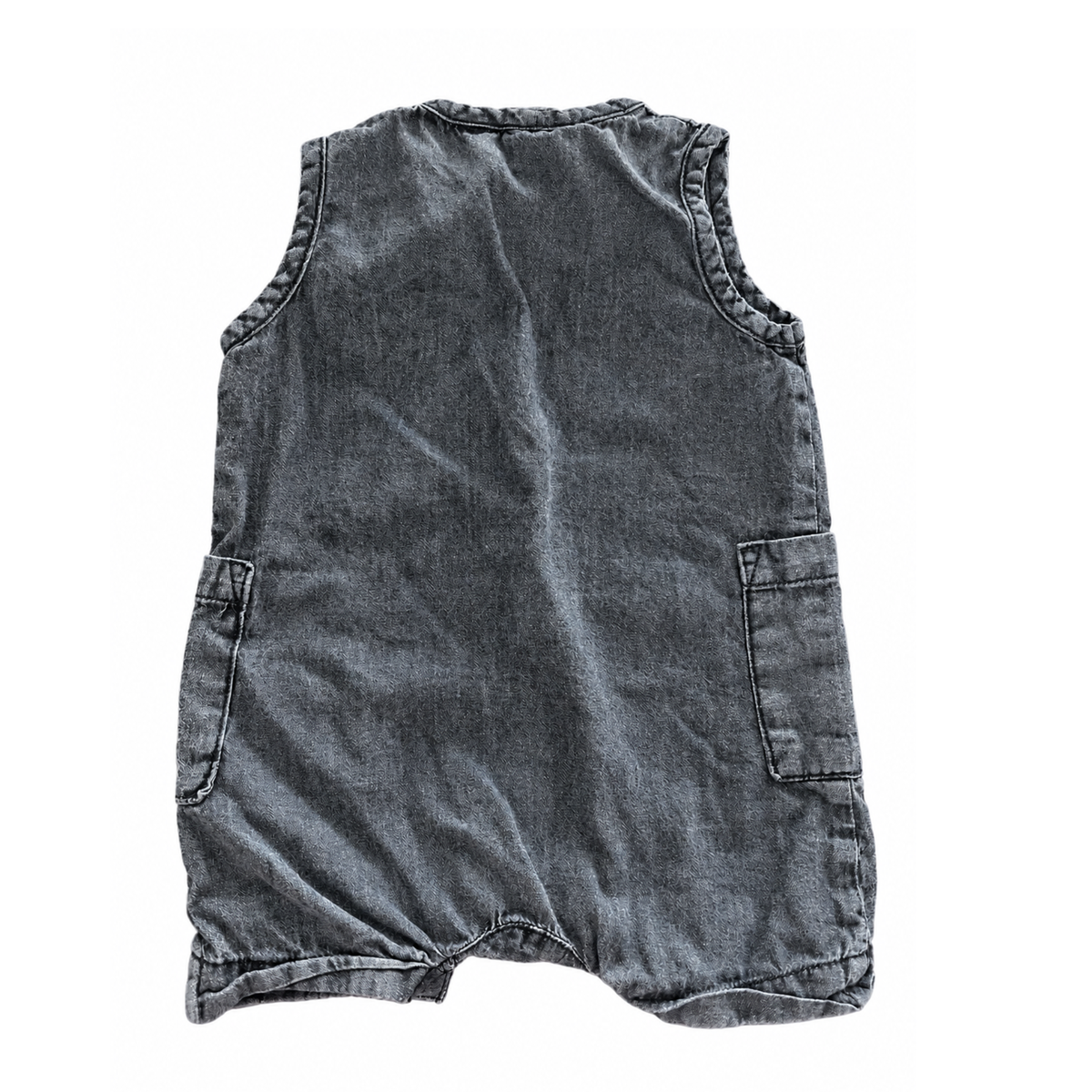 Cotton On Baby Washed Denim Romper - size 00