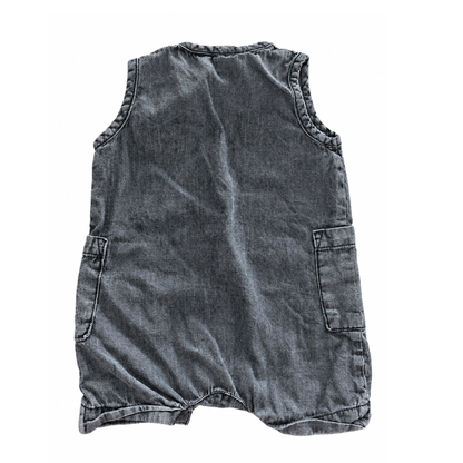 Cotton On Baby Washed Denim Romper - size 00