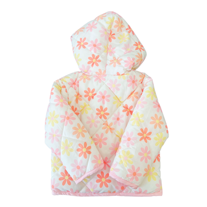 Sprout Floral Quilted Puffer Jacket - size 2