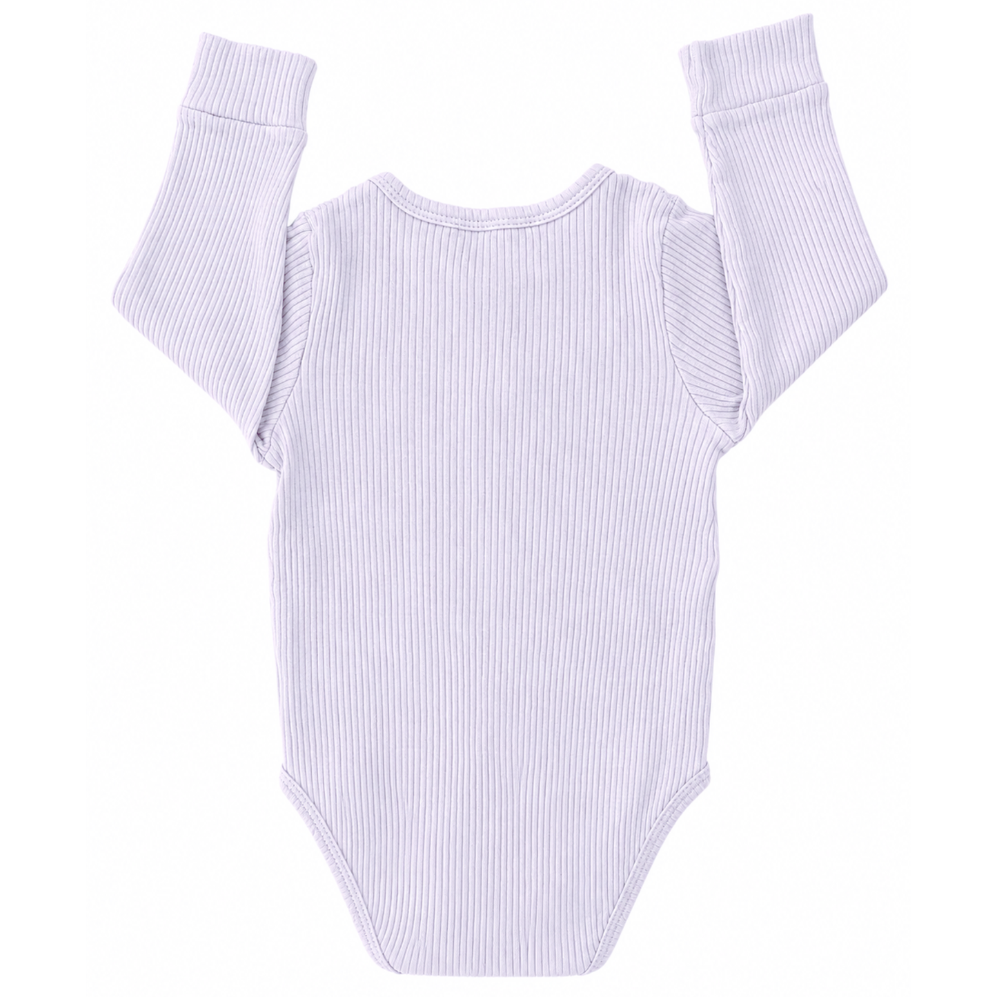 Purebaby Lilac rib henley bodysuit- size 1