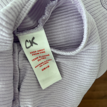 Purebaby Lilac rib henley bodysuit- size 1