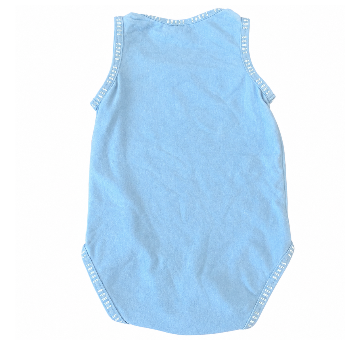 Bonds Blue Wondergrow Singletsuit - size 0000 - 000