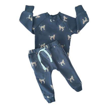 Jamie Kay Alex top + pant in cheetah print - size 000