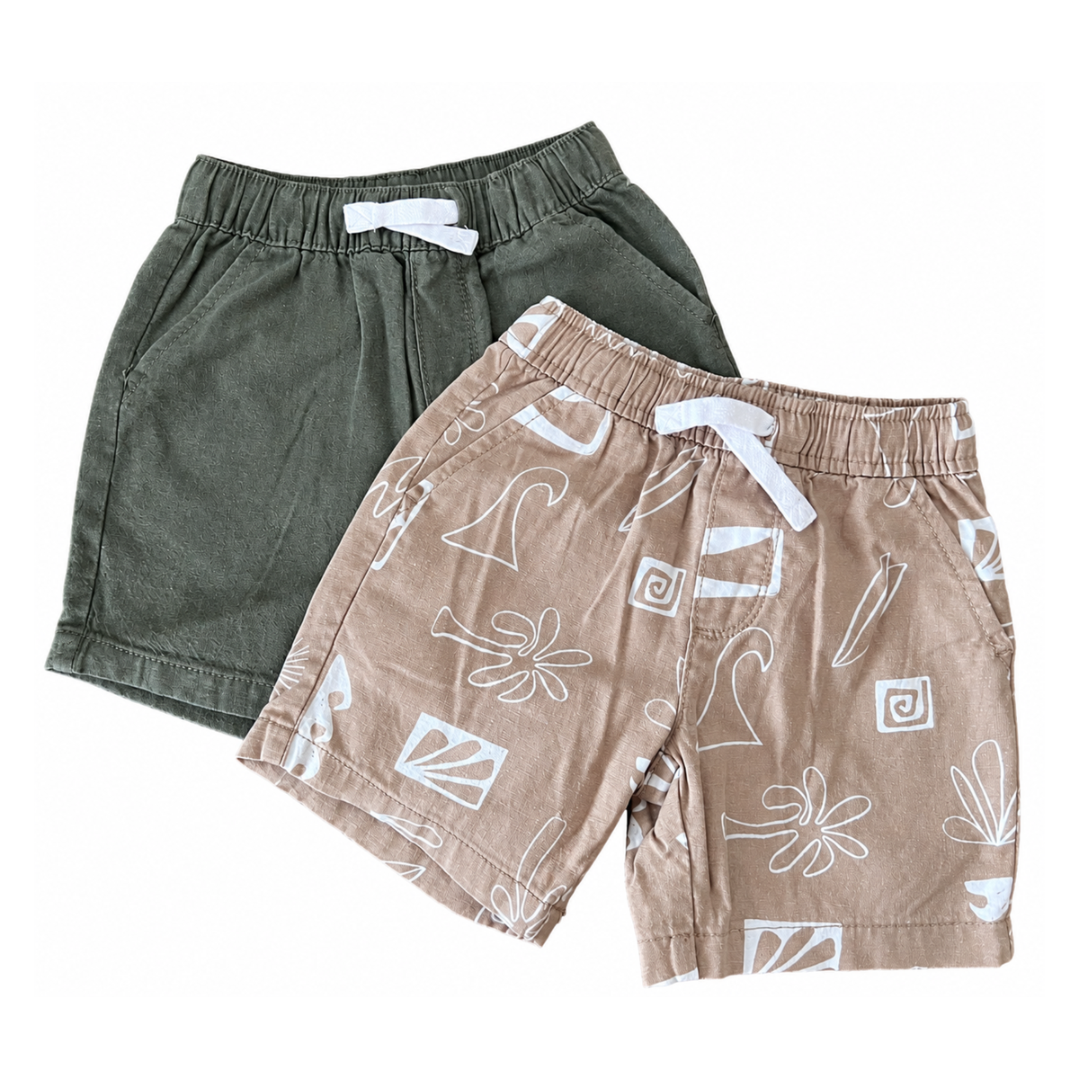 K-D Linen Blend Shorts 2pk - size 3