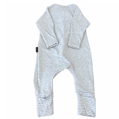 Bonds Wondersuit in Grey Stripe - size 0000