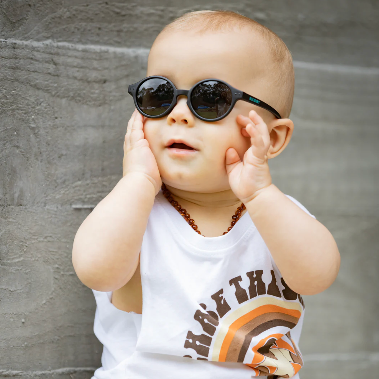 Bukibaby polarised baby-t sunglasses + strap image 1