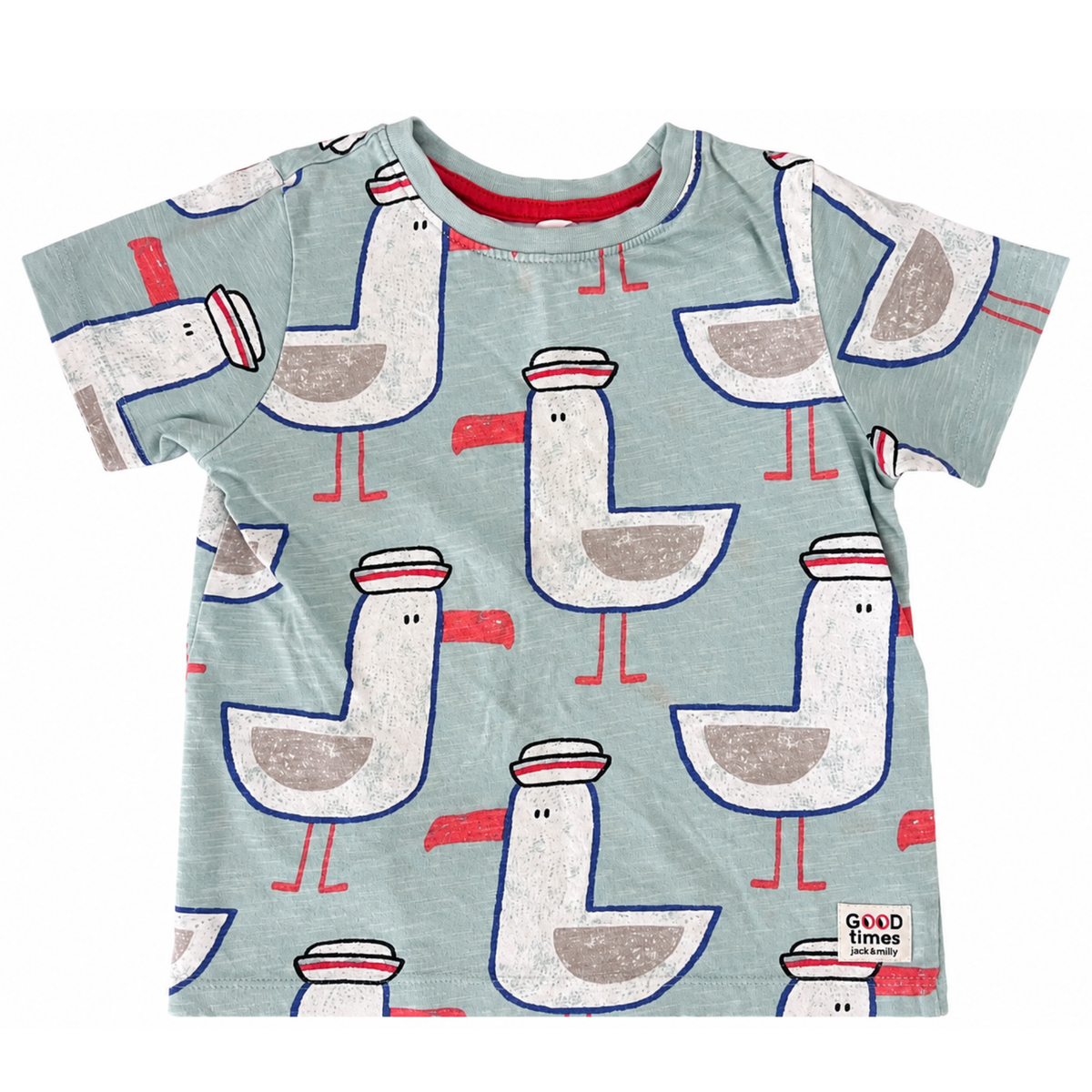 Jack & Milly Seagulls Tee - size 4