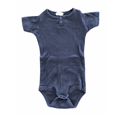 Jamie Kay Charcoal Modal Rib Tee Bodysuit - size 1