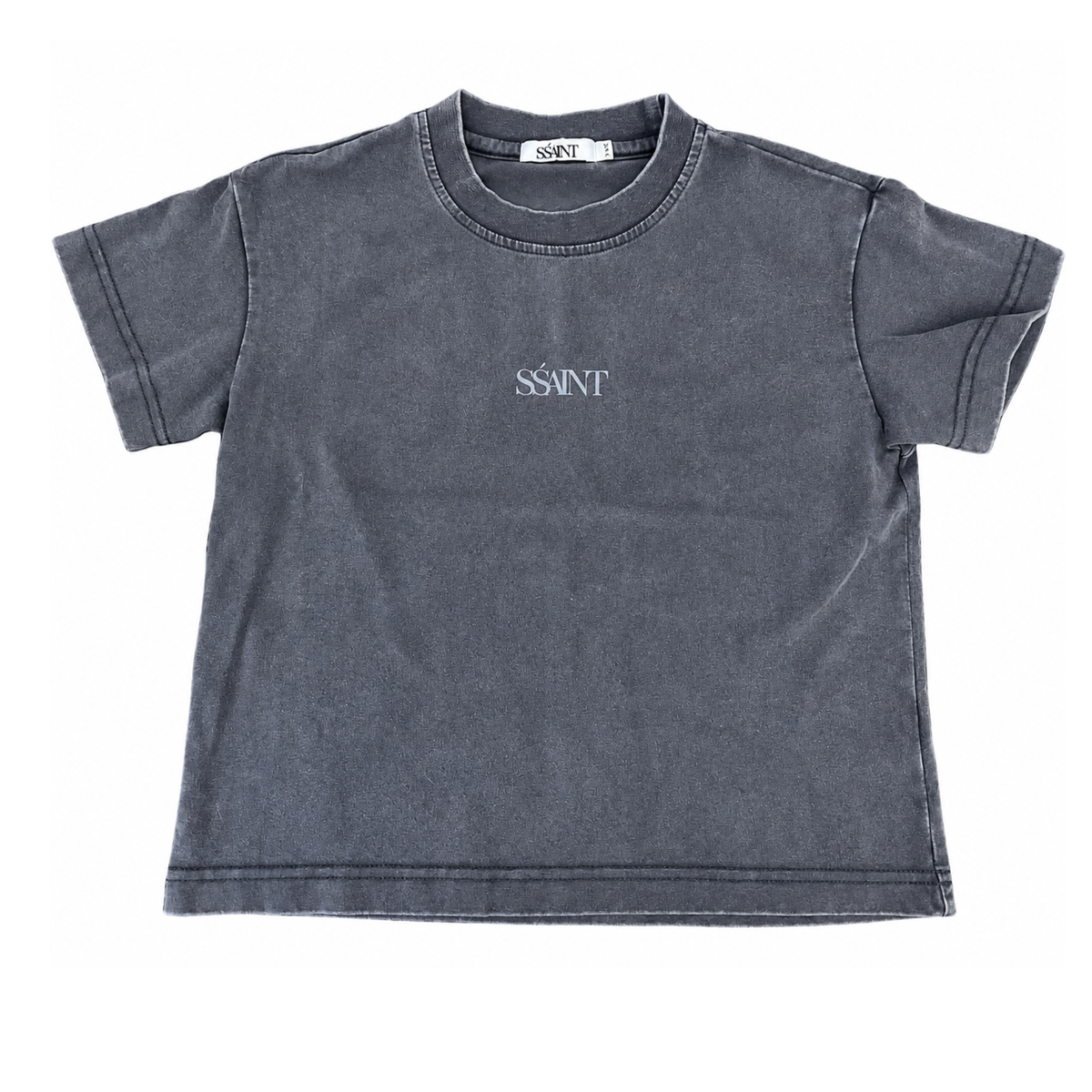 SŚAINT Charcoal No Vacancy Tee - size 3-5