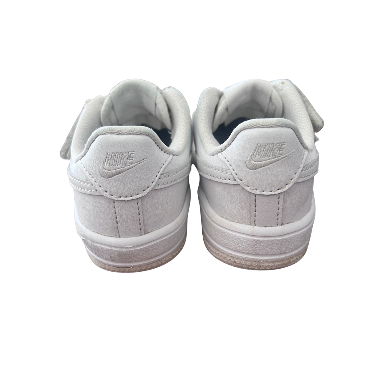 Nike Air Force 1 Junior White Leather Sneakers - size EU 26