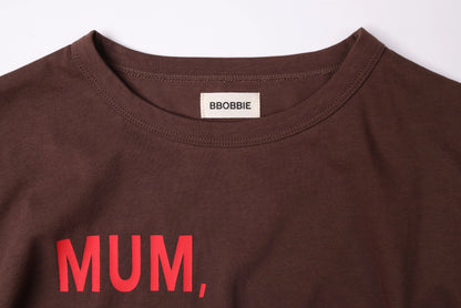 Bbobbie mmm tee in brown/red image 1