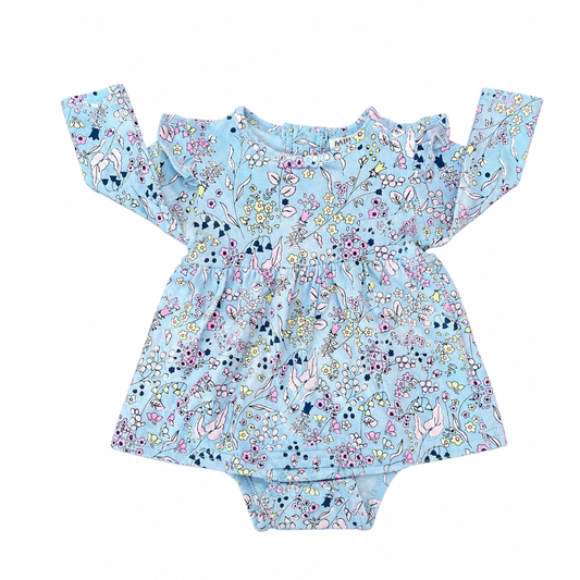 Milky Floral frill baby dress - size 000
