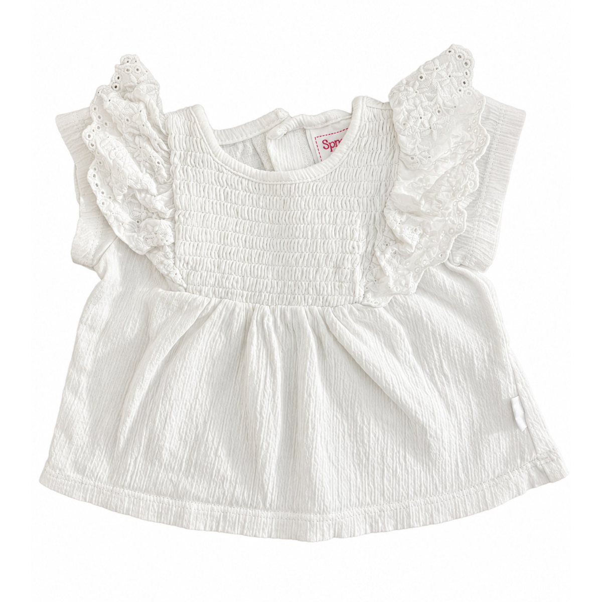 Sprout White Broderie Blouse - size 000